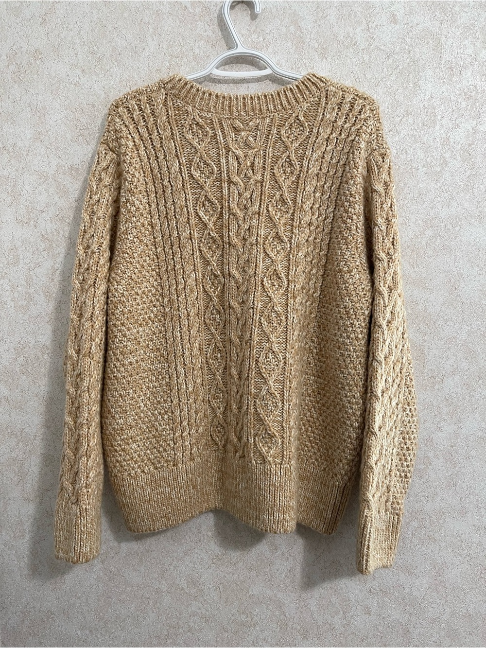 Wind River Cable Knit Crewneck Sweater - Beige - Picture 2 of 5